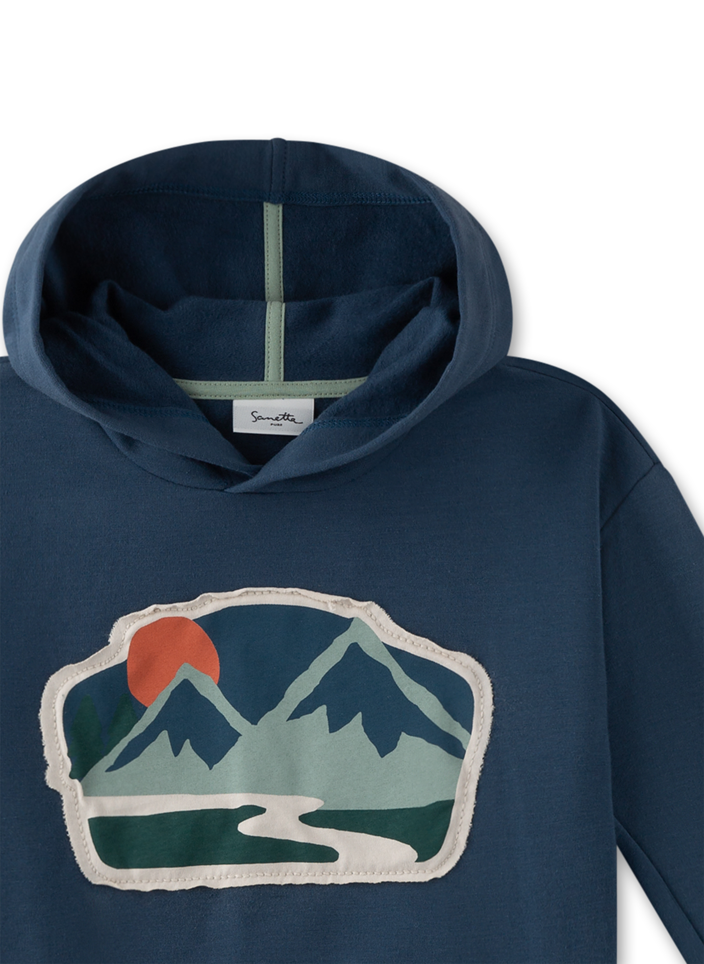 Jungen-Kapuzensweatshirt Blau