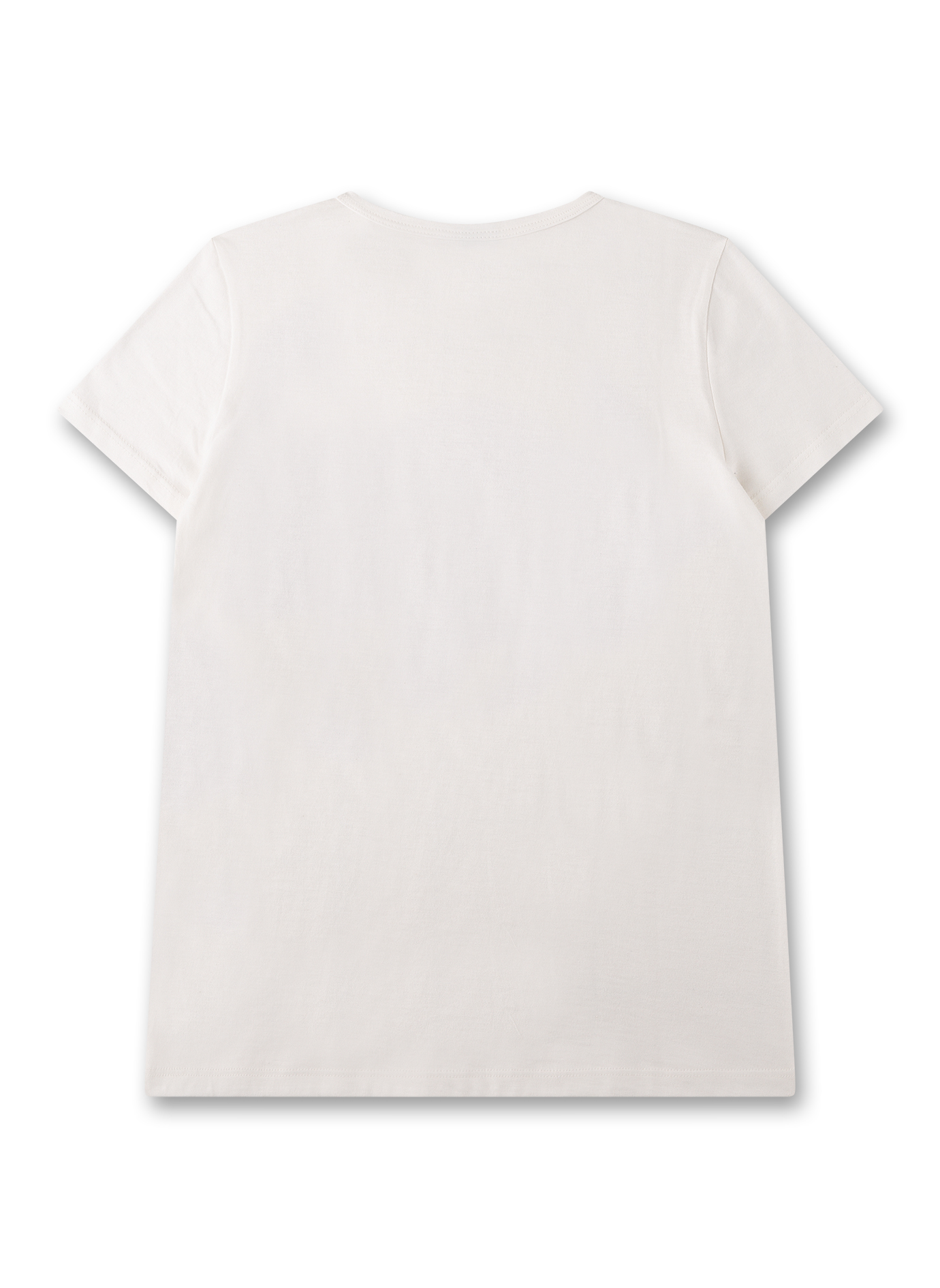 Mädchen-Schlafshirt halbarm off-white