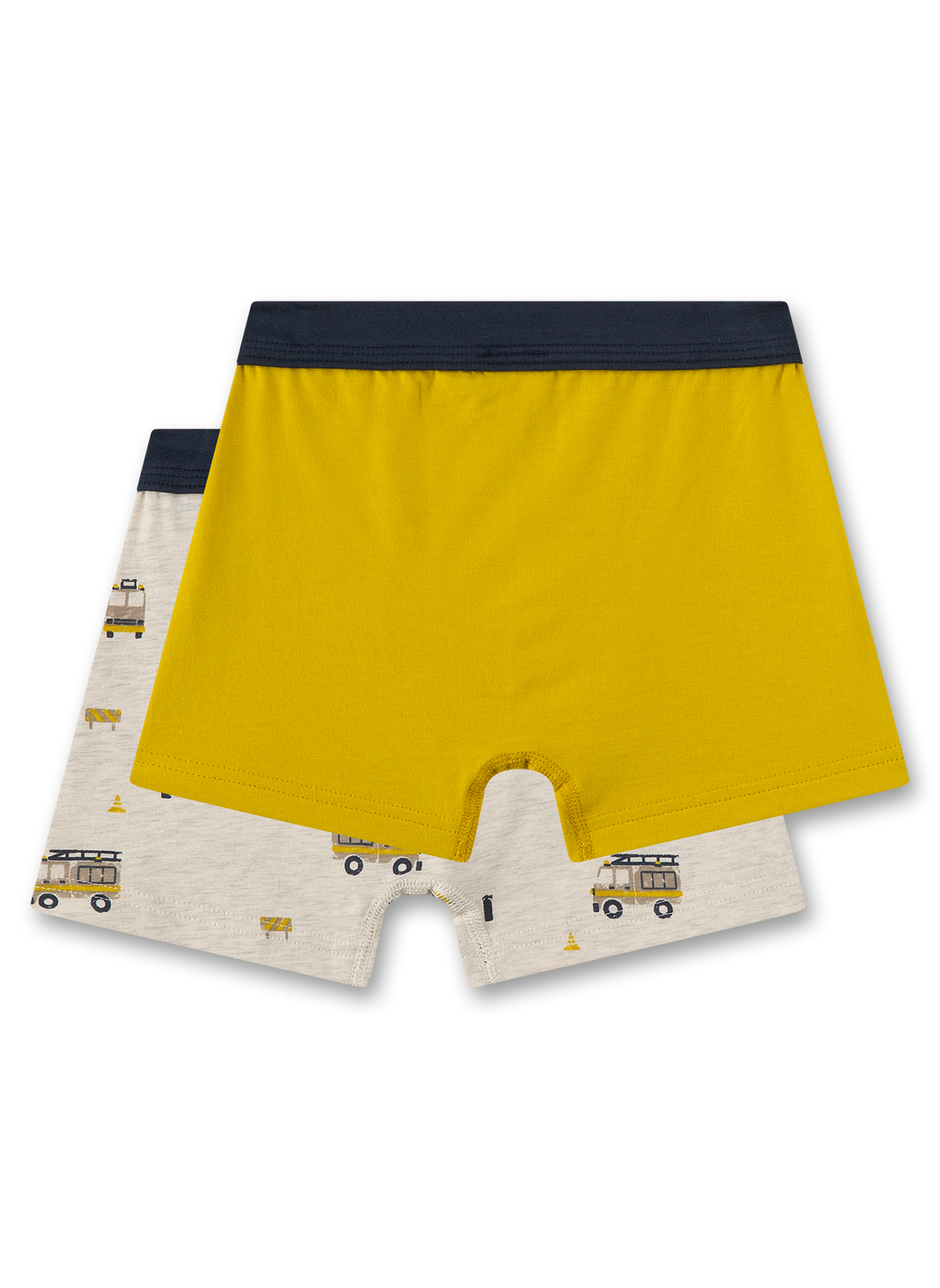 Jungen-Hipshorts (Doppelpack) Gelb & Beigemelange