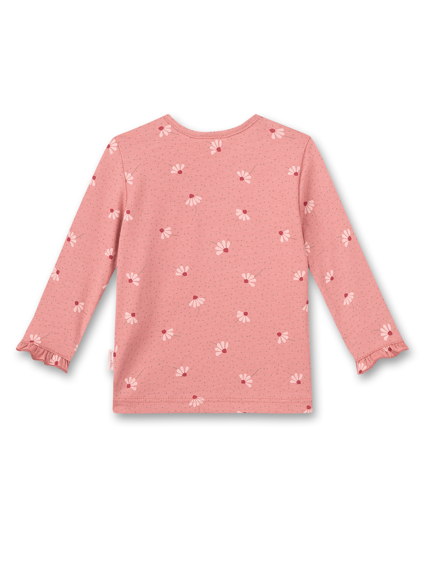 Mädchen-Shirt langarm Rosa 