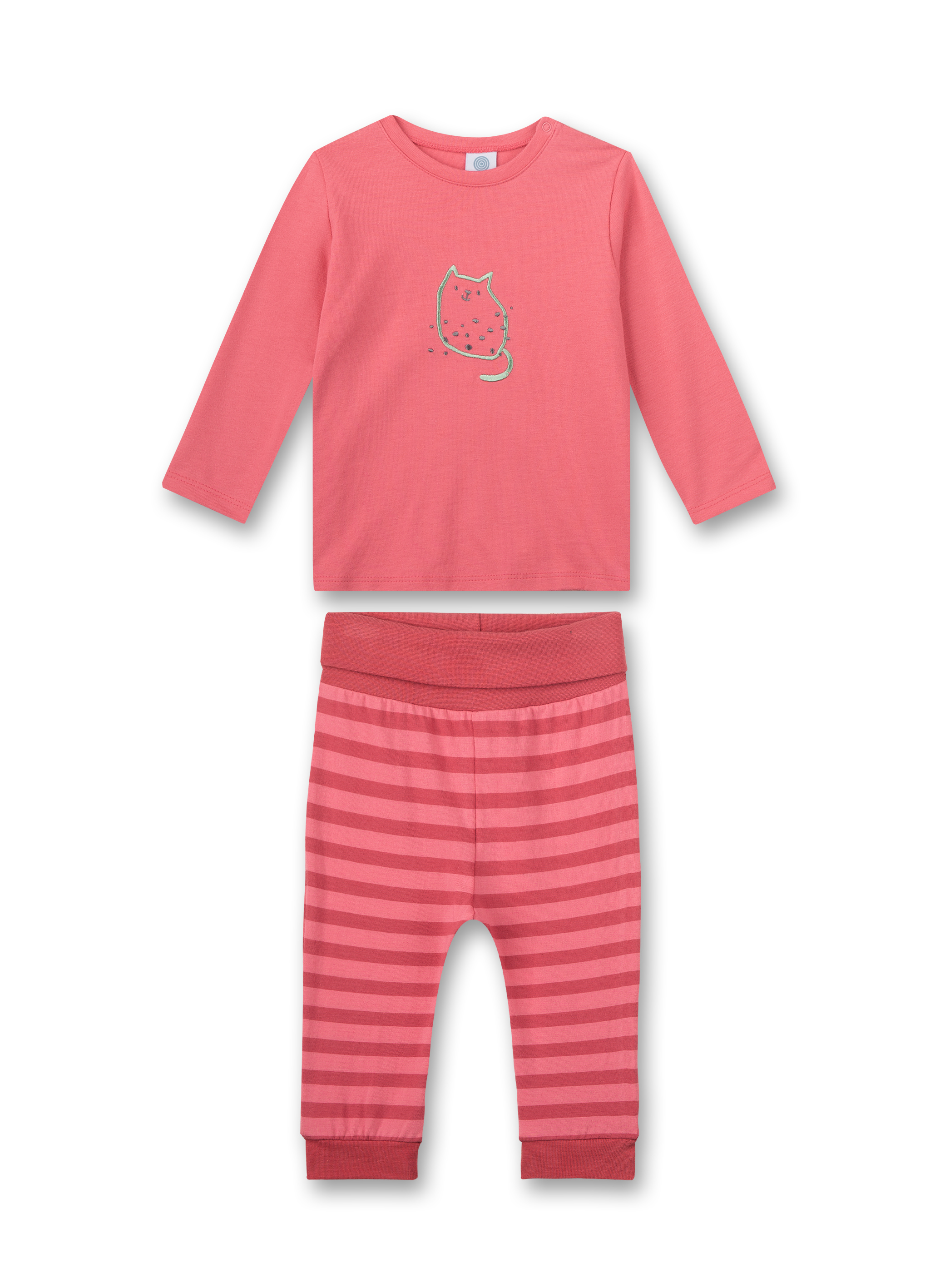 Neu Pyjama Set Schlafanzug Mädchen Hello Kitty grau pink 98 104