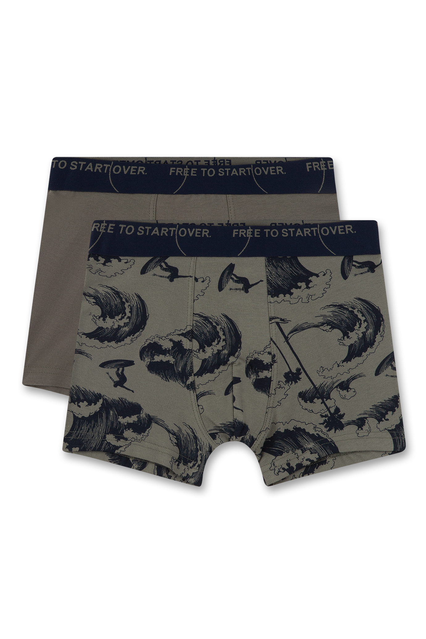 Jungen-Hipshorts (Doppelpack) grau