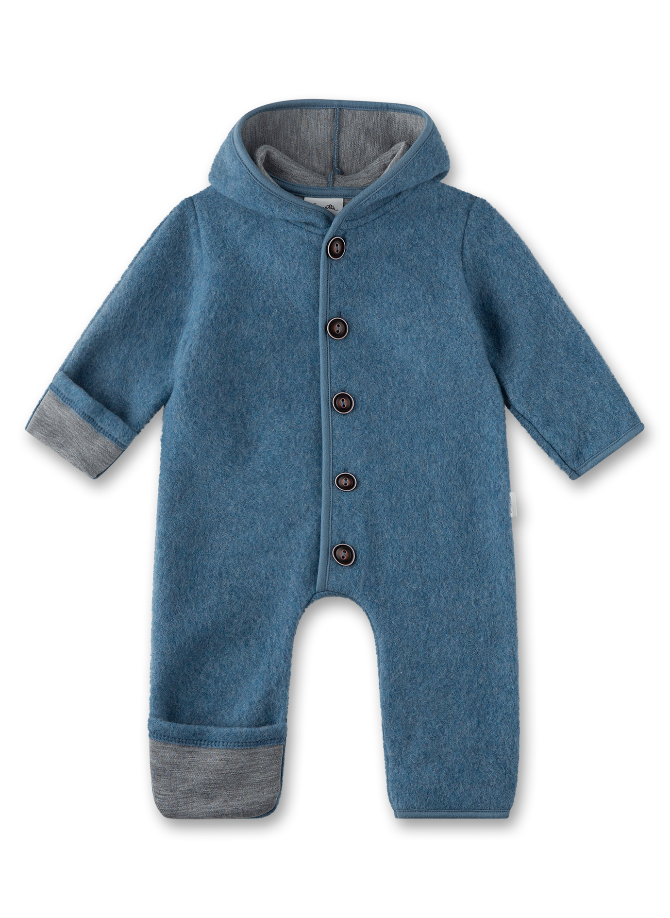 Sanetta Outdoor-Overall aus Wolle Blau