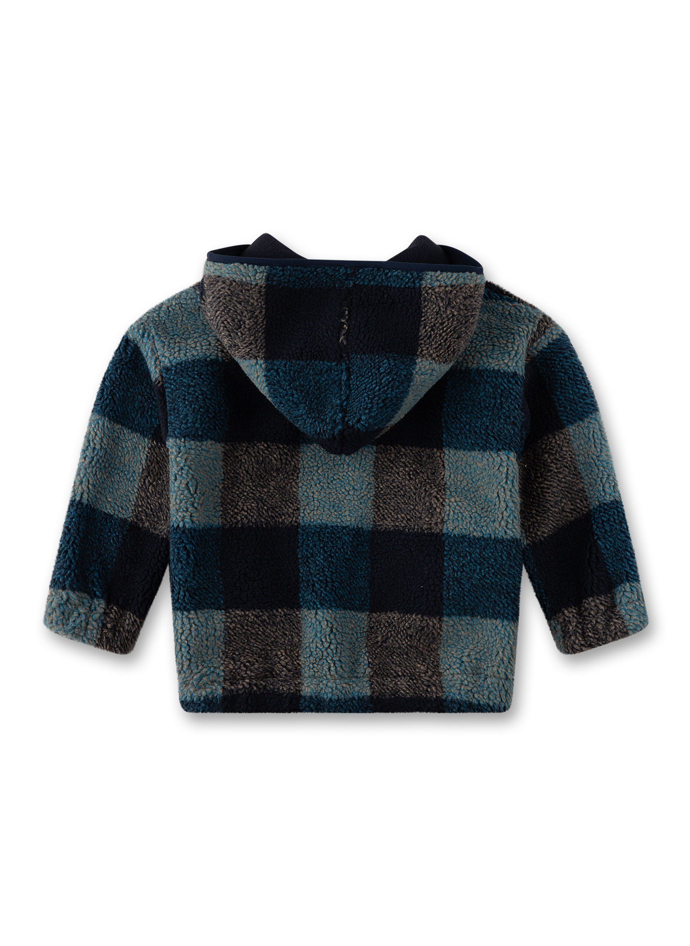 Jungen-Jacke Blau aus Teddyplüsch