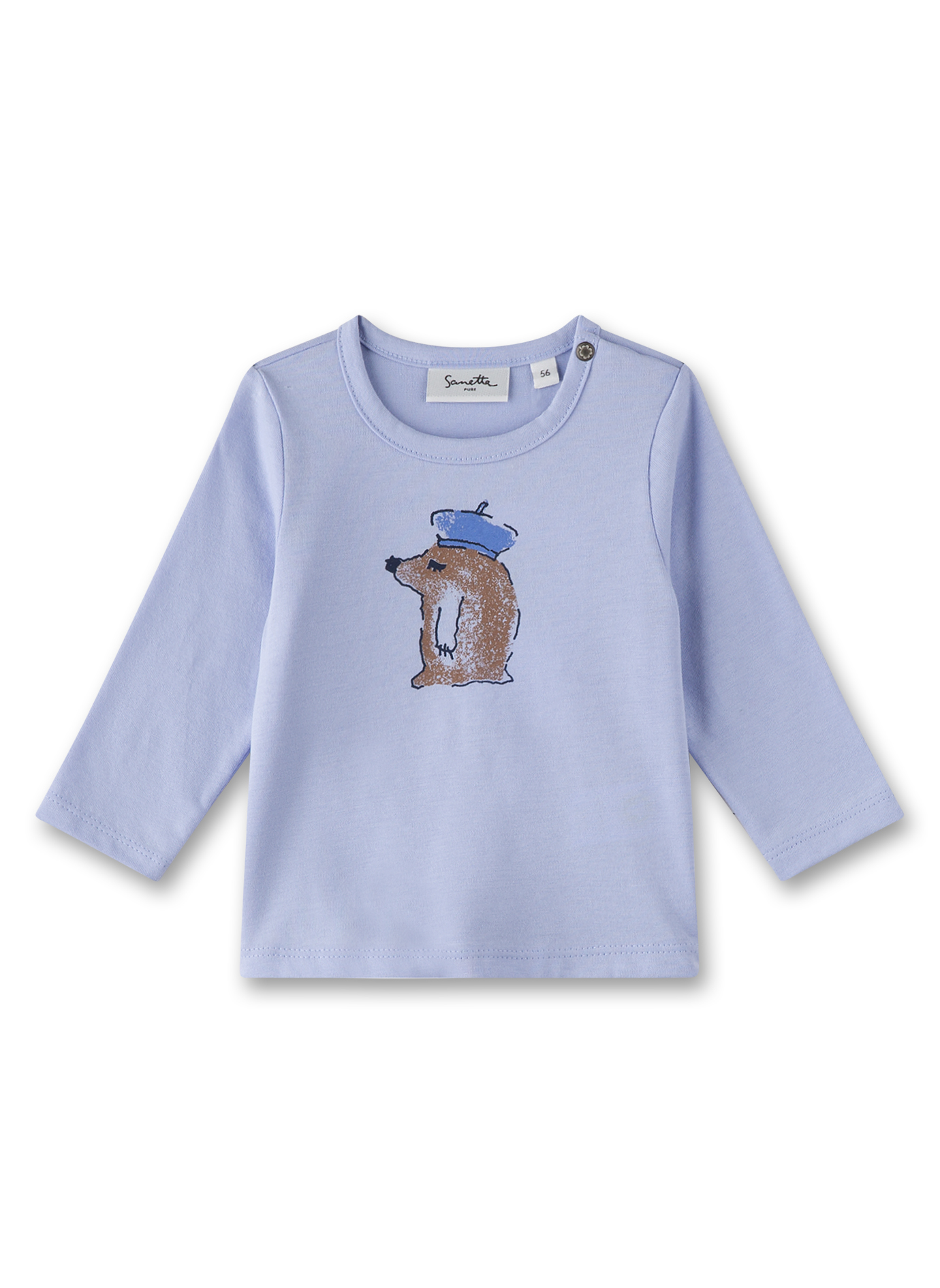 Sanetta Mädchen-Langarmshirt Blau