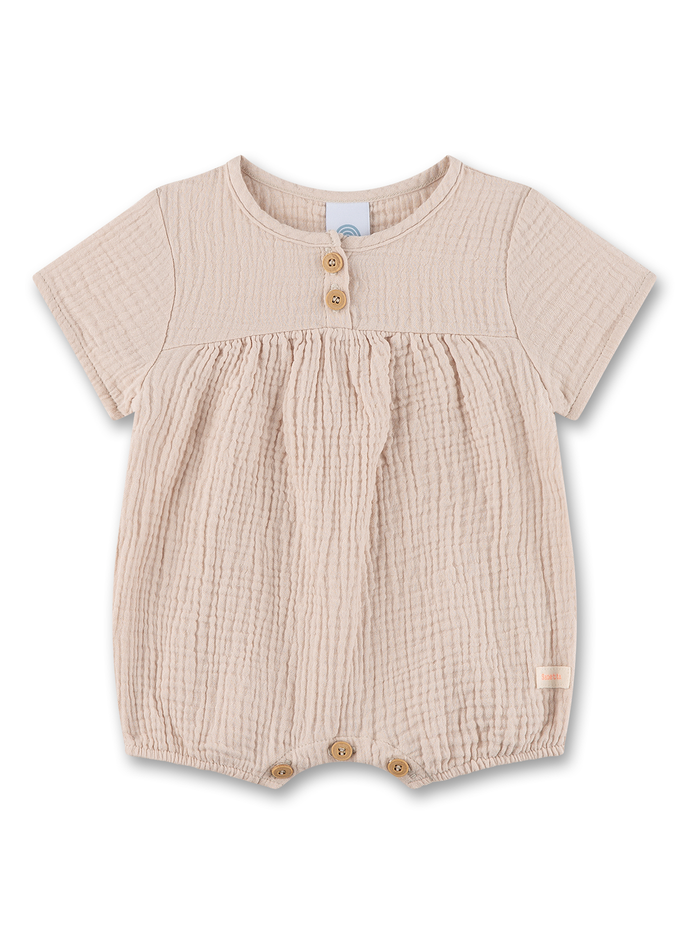 Baby-Overall beige aus Musselin