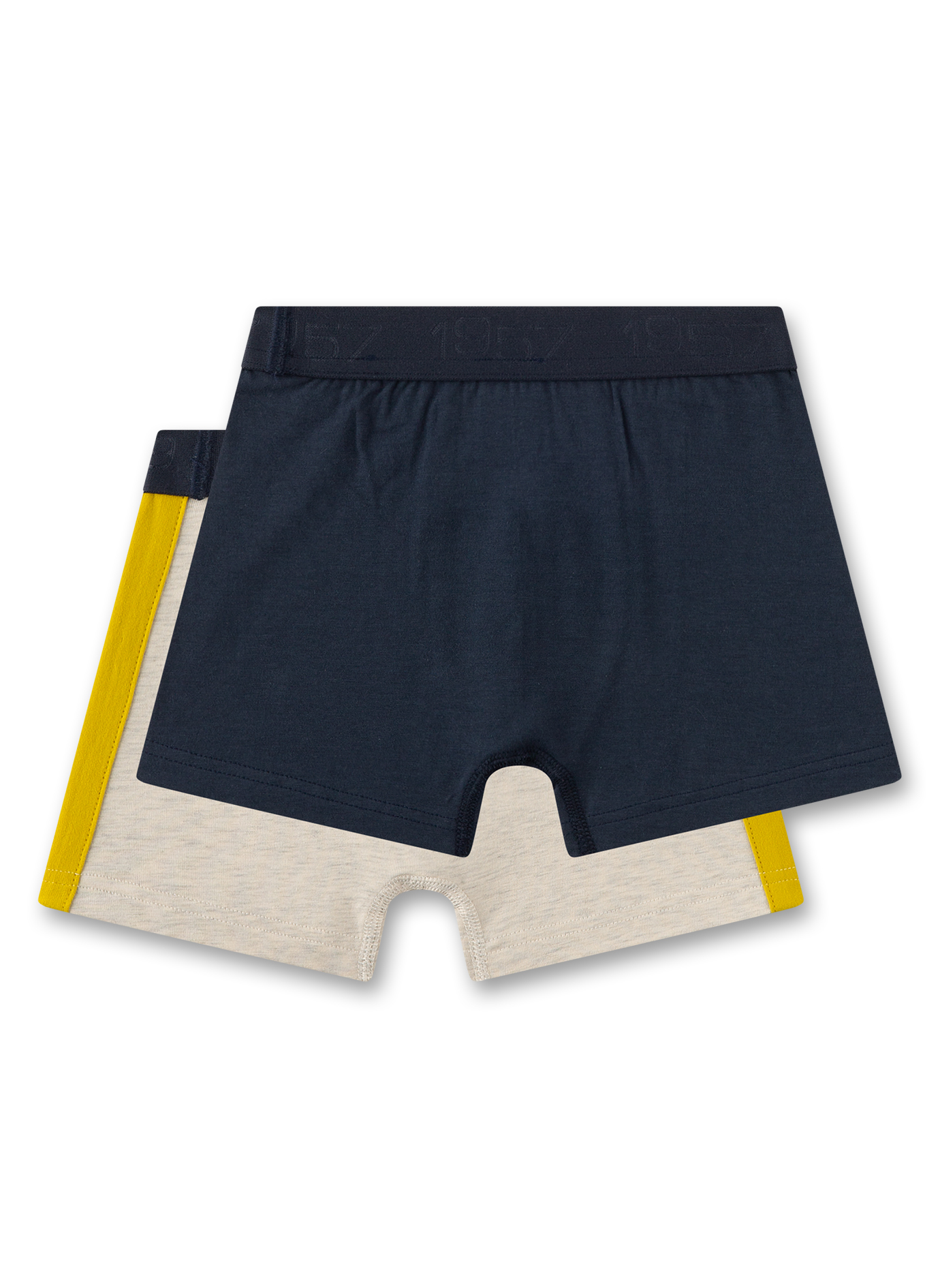 Jungen-Hipshorts (Doppelpack) Graumelange & Blau 