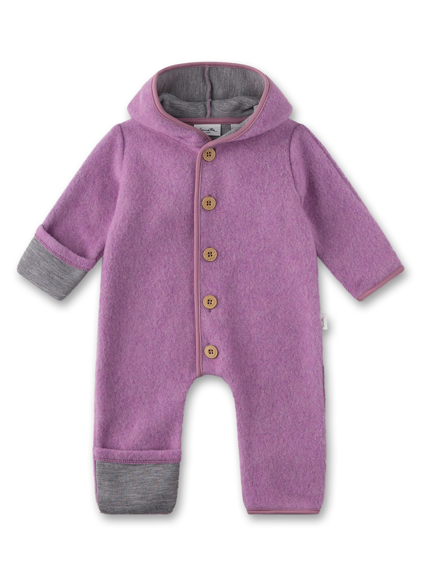 Sanetta Outdoor-Overall aus Wolle Lila