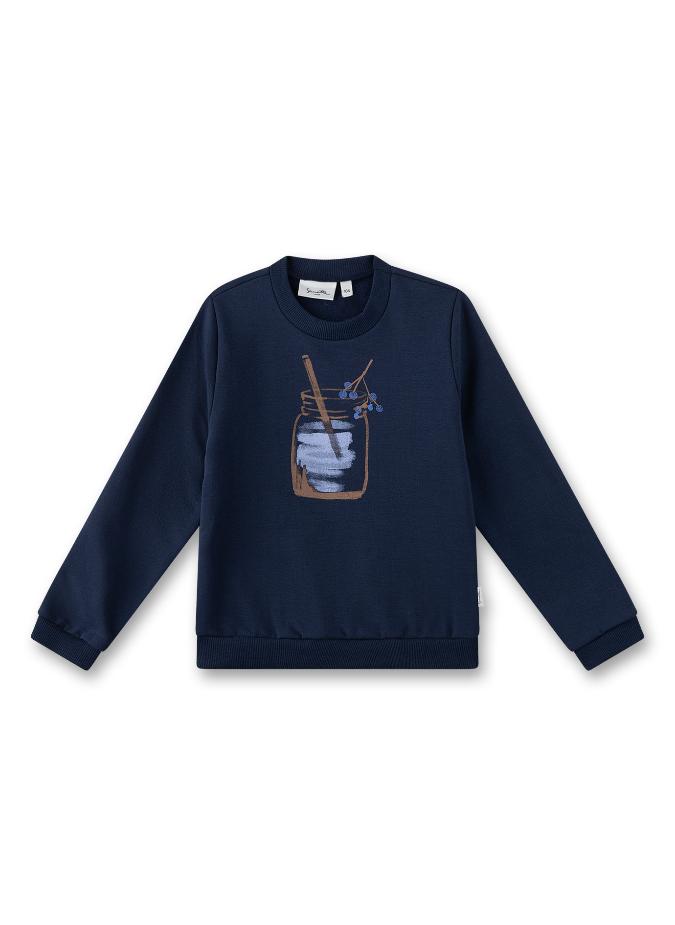 Mädchen-Sweatshirt Dunkelblau