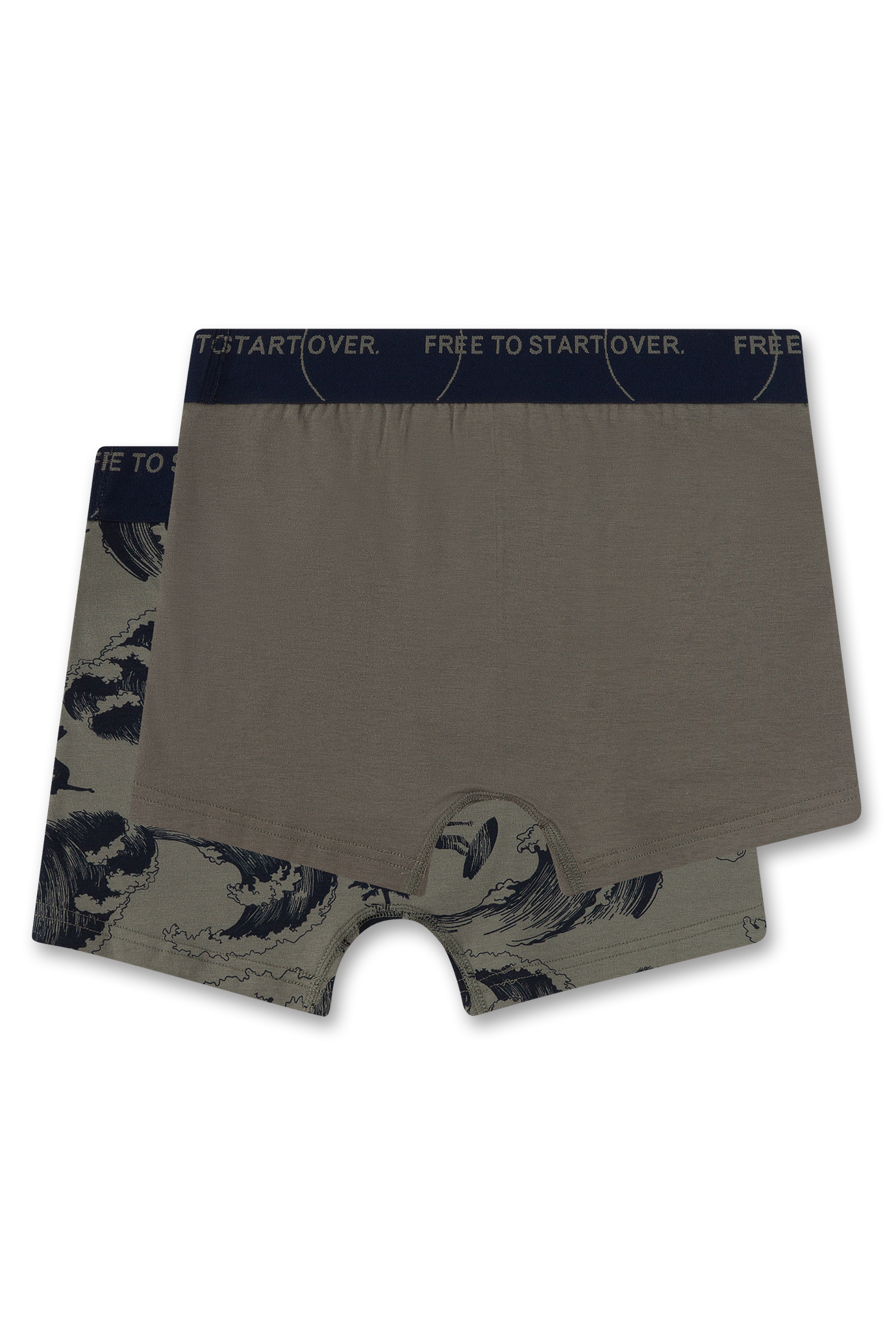 Jungen-Hipshorts (Doppelpack) grau