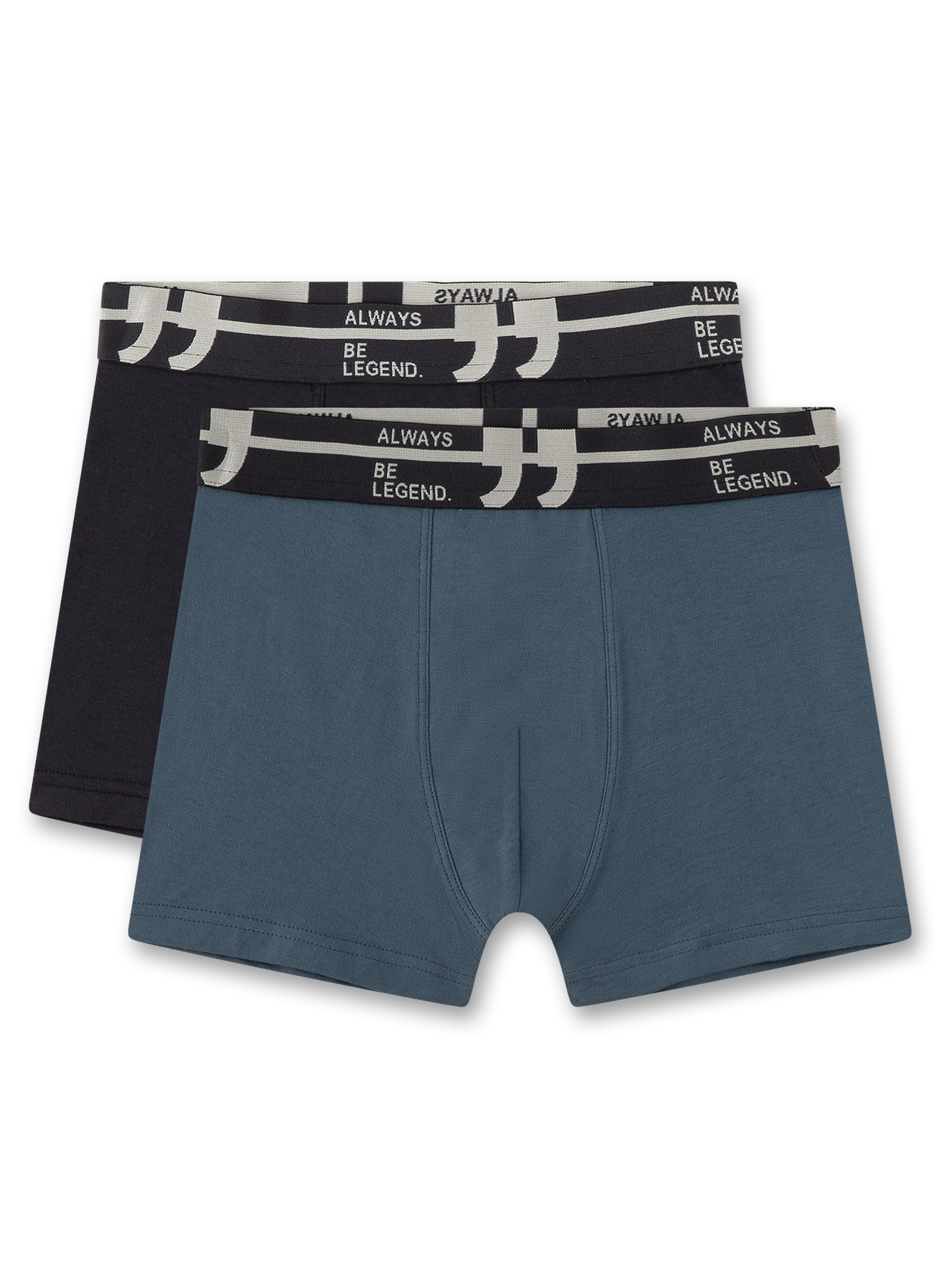 Sanetta Jungen-Hipshorts (Doppelpack) Dunkelgrau