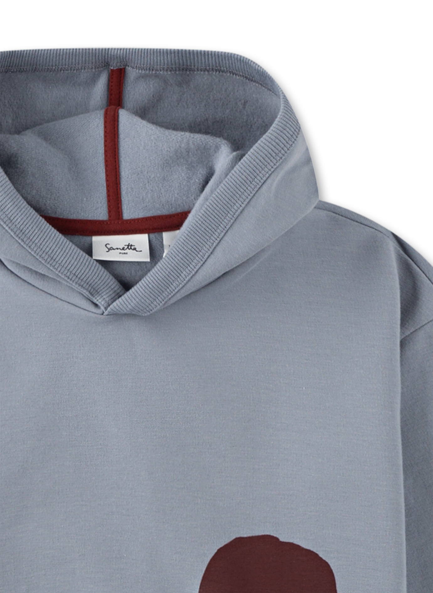 Jungen-Sweatshirt Grau mit Kapuze