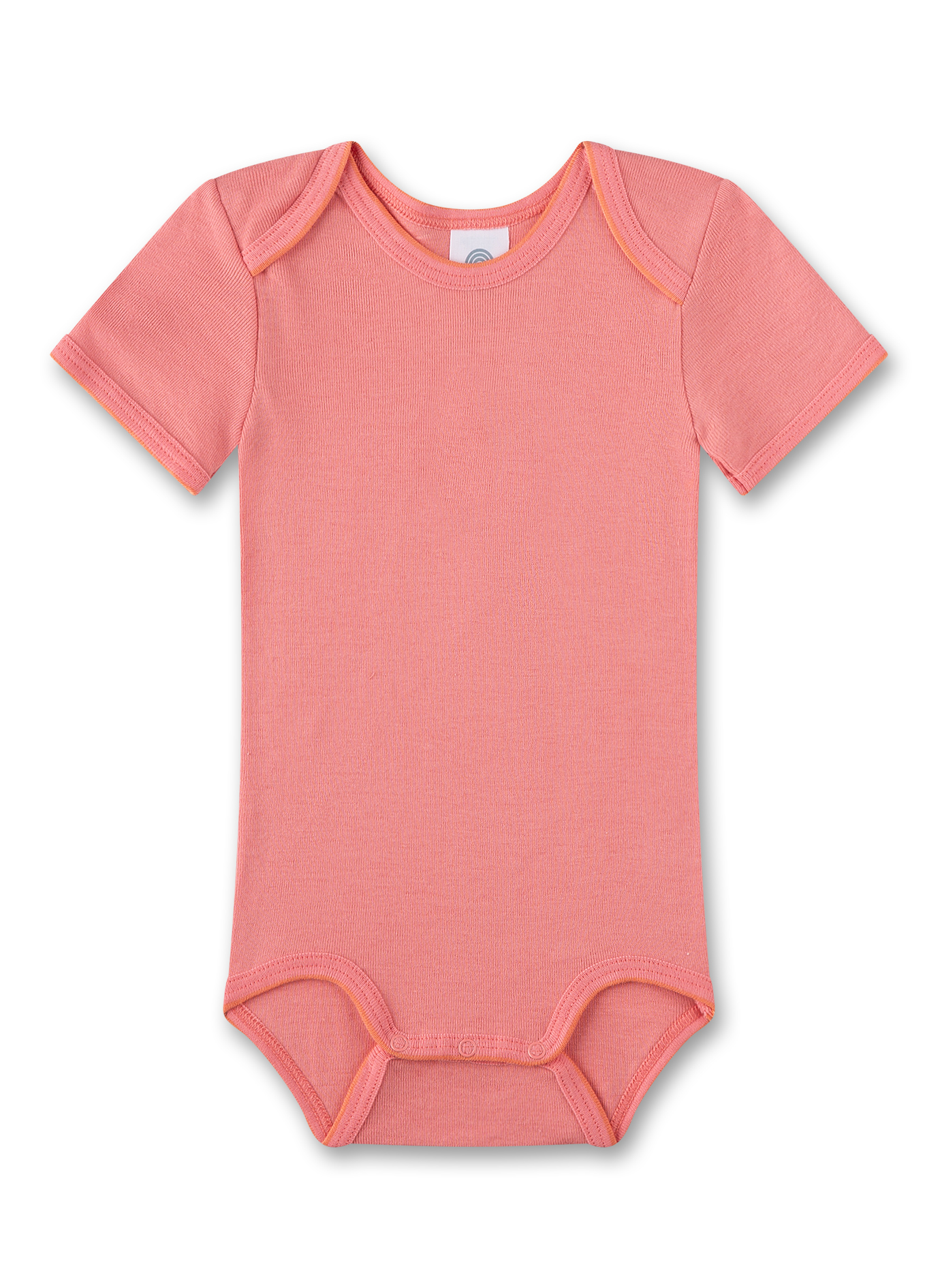 Baby-Body kurzarm (Doppelpack) Off-White & Rosa