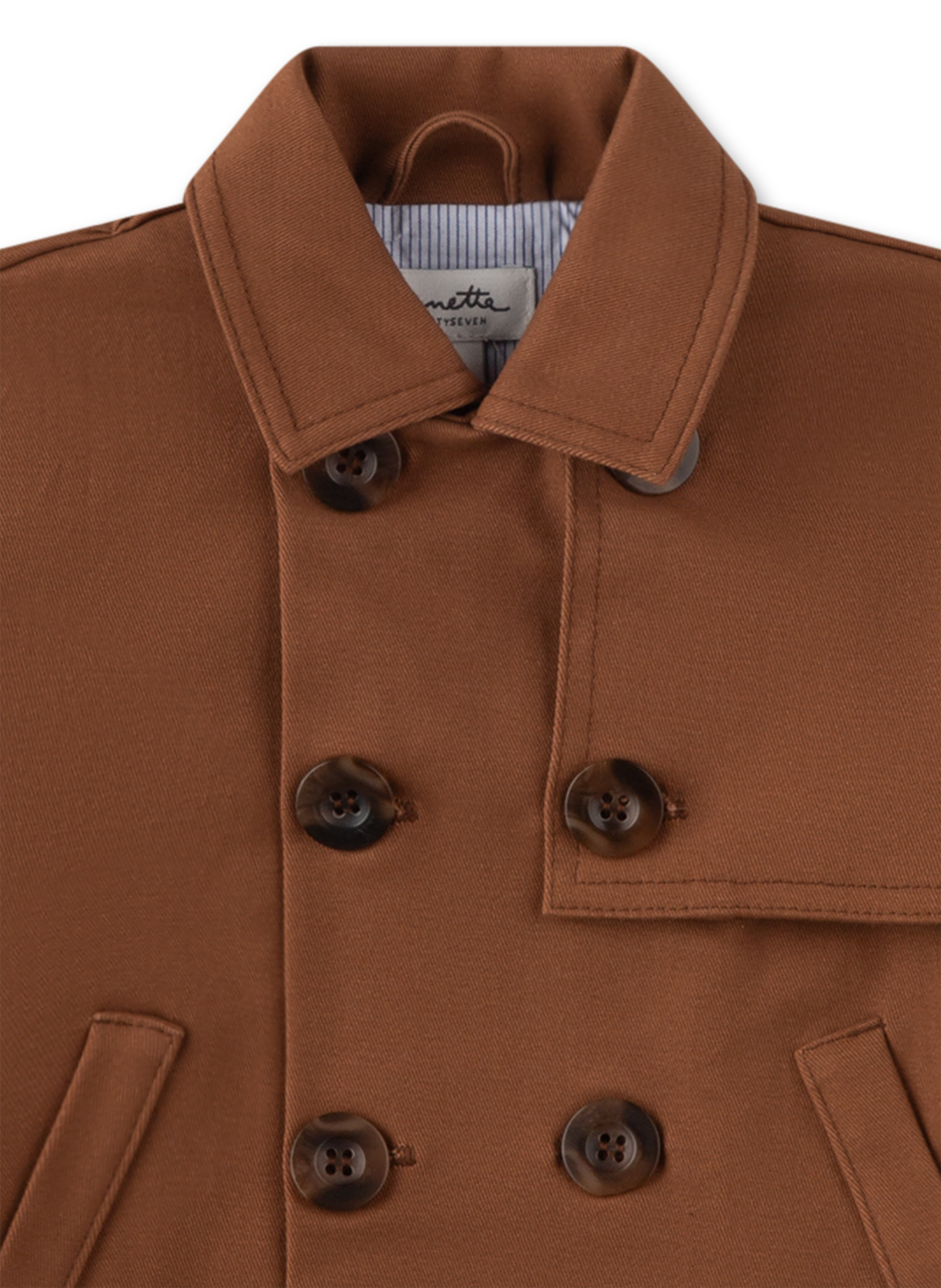 Jungen-Trenchcoat Braun