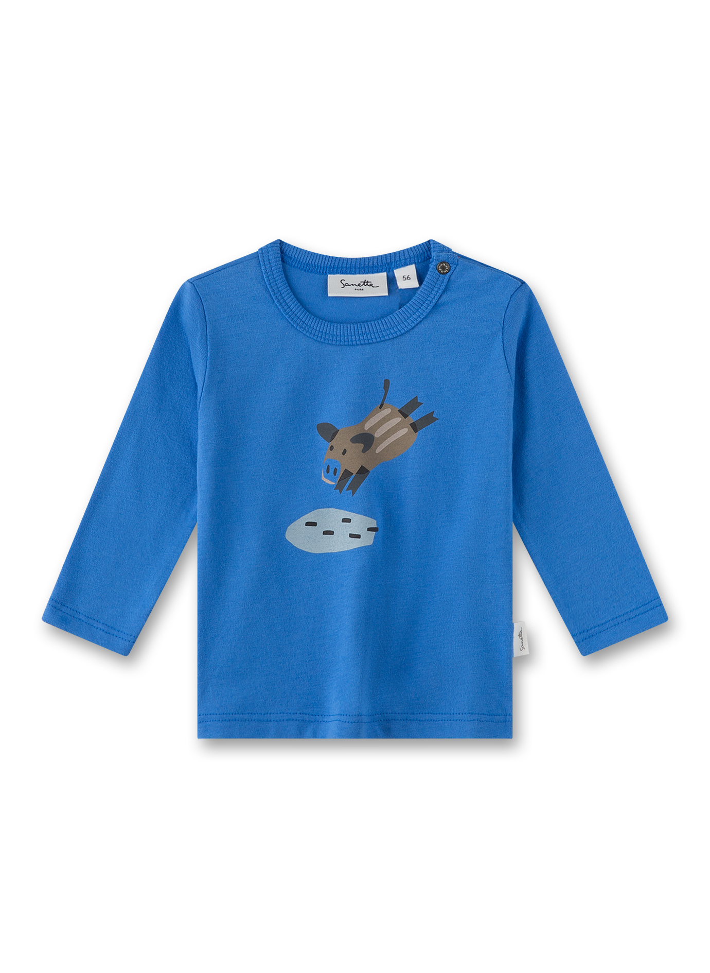 Jungen-Langarmshirt Blau