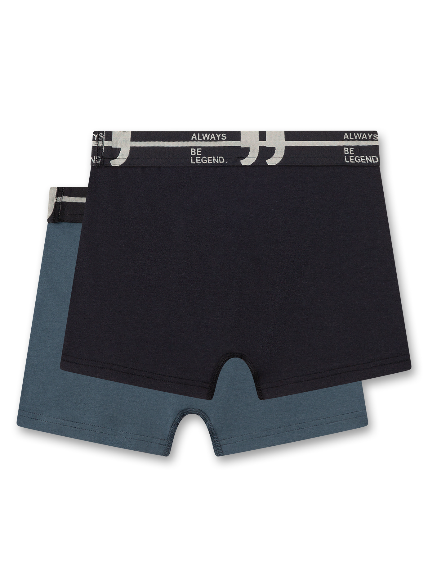 Jungen-Hipshorts (Doppelpack) Dunkelgrau