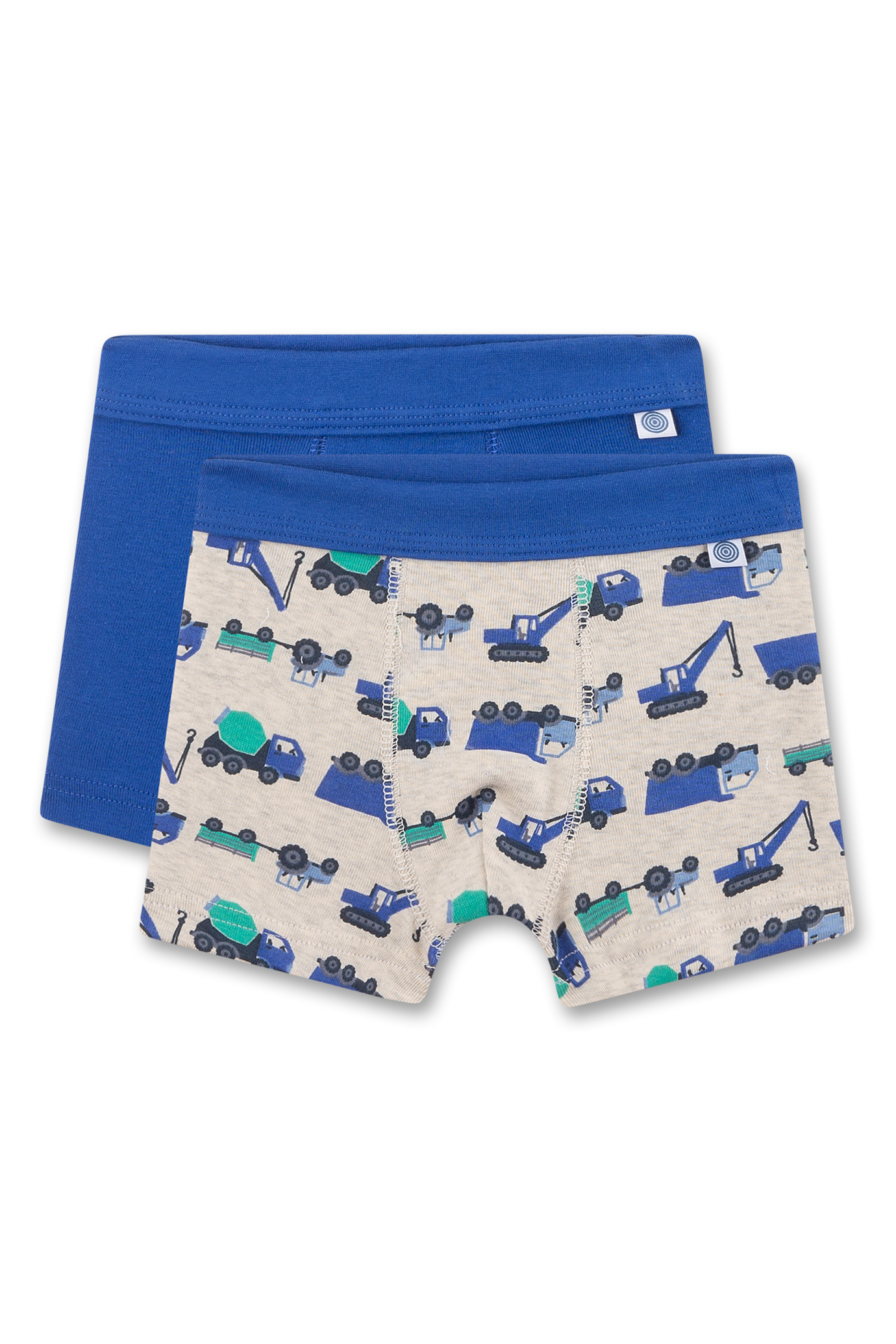 Jungen-Hipshorts (Doppelpack) beige & blau