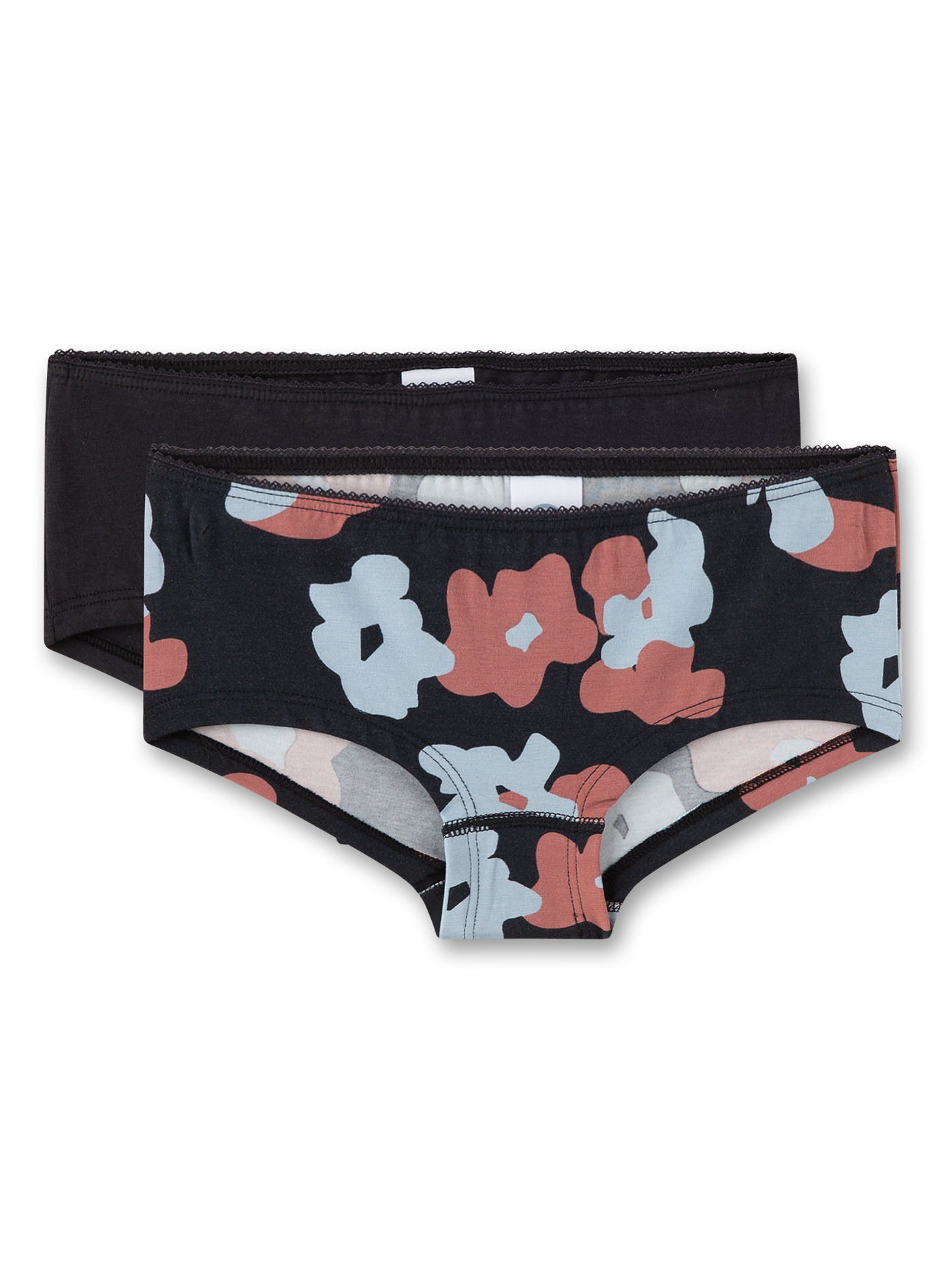 Sanetta Mädchen-Cutbriefs (Doppelpack) Dunkelgrau